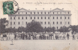 Delcampe - 1913 TOULON 5e DEPOT DES EQUIPAGES DE LA FLOTTE PAVILLON 2e COMPAGNIE - Toulon
