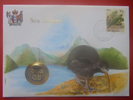 NOUVELLE-ZELANDE NUMIS LETTER CACHET 1986 MONNAIE 1985 - New Zealand