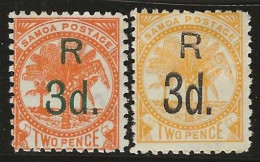 Samoa       .  SG     .  76/76a        .    '95-'00     .    *       .  Mint-hinged - Samoa