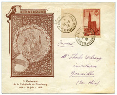 France : N° 443 Obl. Càd "5ème CENTENAIRE DE LA CATHEDRALE DE STRASBOURG 24/6/39" - Autres & Non Classés