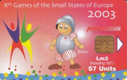 Delcampe - 262 TARJETA DE MALTA DE X GAMES SMALL STATES OF EUROPE 2003 - Malta