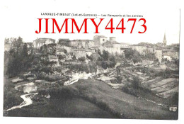 CPA - LAROQUE-TIMBAUT (Lot-et-Garonne) Les Remparts Et Les Jardins - Edit. Delméja - Laroque Timbault
