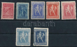 **, * Görögország Mi 162, 166, 168-172 (*Mi EUR 197,-) (Mi 162, 166, 170 Falcos / Hinged, Mi 166 Betapadás / Gum Disturb - Other & Unclassified