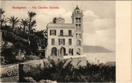 Delcampe - ** T2/T3 Bordighera, Via Charles Garnier / Street, Villa (EK) - Ohne Zuordnung