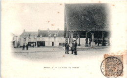 Delcampe - 91 MEREVILLE - La Place Du Marché - Mereville