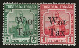 Delcampe - Trinidad&Tobago          .  SG     .    187/188    .  '1918     .      *  .    Mint-hinged - Trinidad & Tobago (...-1961)