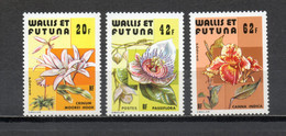 WALLIS ET FUTUNA   N° 238 à 240    NEUFS SANS CHARNIERE COTE 6.20€   FLEUR  FLORE - Nuevos
