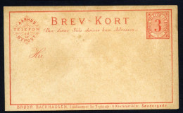 DENMARK : AARHUS TELEFON BYPOST / BACKHAUSEN, SONDERGADE - Local Post Stamps
