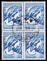 1957. Mother Of The Sea. 60 Øre. 4-Block. Fine Cancelled NANORTALIK 27.8.62. (Michel 39) - JF560466 - Gebraucht