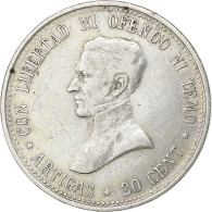 Uruguay, 20 Centesimos, 1920, Argent, TTB, KM:24 - Uruguay