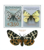 Slovakia - 2025 - Nature Protection - Butterflies In Banská Bystrica Museum - Mint Souvenir Sheet - Ongebruikt