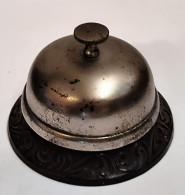 Rare Cloche De Réception D'hôtel Ou De Magasin Avec Percuteur Rotatif Fonctionne  Datant D'environ 1890-1910, - Campane