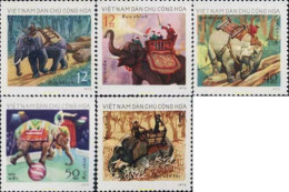37713 MNH VIETNAM DEL NORTE 1974 ELEFANTES - Elephants