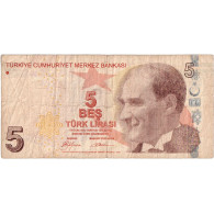 Turquie, 5 Lira, 1970, TTB - Turchia