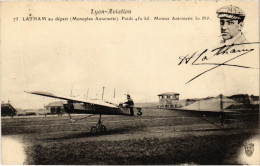 Delcampe - PC AVIATION PILOT LATHAM MONOPLAN ANTOINETTE LYON (a67557) - Flieger