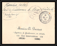 0906 Region Chaouia Chasseurs à Pied 7ème Bataillon Settat 1912 Lettre Cover Occupation Du Maroc War - Lettres & Documents