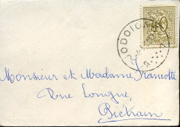 Kleine Envelop / Petite Enveloppe Met N° 853 - 1951-1975 Leone Araldico