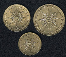 Uruguay, Lot: 1 + 5 + 10 Peso(s) 1969, UNC - Uruguay