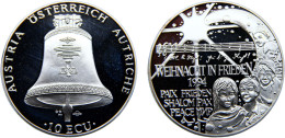 1994 10 Ecu Fantasy Items, Christmas Silver - Autriche