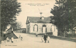 57761 - MARCILLY SUR SEINE - LA MAIRIE ET LE PONT SUR LA SEINE - Other & Unclassified