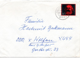84071 - Bund - 1968 - 30Pfg Karl Murx EF A Bf NEUENMARKT -> DDR - Karl Marx