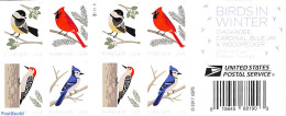 United States Of America 2018 Birds In Wintertime Booklet S-a, Mint NH, Nature - Birds - Stamp Booklets - Nuevos