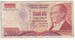 Billet - Turquie - 20000 Lires 1970 - 251 - Turchia