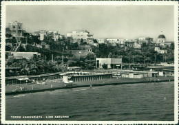 Delcampe - TORRE ANNUNZIATA - LIDO AZZURRO - EDIZ. CARCAVALLO - SPEDITA 1957 ( 24338) - Torre Annunziata