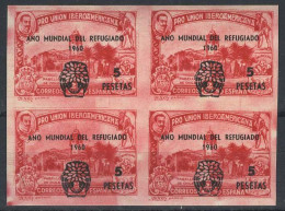 België E82-Cu ** - Wereldjaar Van De Vluchteling - Réfugies Espagnols - Rode Vlekken - Erinnophilie [E]