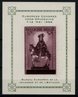 Delcampe - België PR124 ** - BL16 Met Opdruk - Europees Congres Voor Opvoeding - Bureau Européen De La Jeunesse - Private & Local Mails [PR & LO]