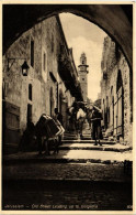Delcampe - CPA JERUSALEM Old Street Leading Up To Golgatha ISRAEL (752034) - Palästina