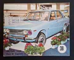 #54   Yugoslavia - Koloys Avto Car Auto Voiture Datsun 1600 (1972) Trading Cards - Engine
