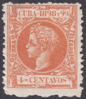 Cuba 1898 Sc 164 Ed 162 MNG(*) Rough Perfs - Kuba (1874-1898)