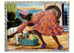Guadeloupe Sara's Goat Caribbean Scene De Nuszka Woyda's (scan Recto-verso) Ref 1006 - Saint Martin
