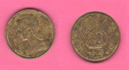Madagascar 10 Francs 1953 Malagasy Aluminum /bronze Typologic Coin - Madagascar