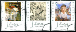 België 2829/31 SPEC - James Ensor - Kunst - Art - PERSSTEMPEL - Specimen - Perszegels - PRESSE - Altri & Non Classificati