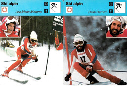 GF1922 - FICHES RENCONTRE - PETER MULLER - ROLAND COLLOMBIN - HEINI HEMMI - LISE MARIE MOREROD - Wintersport