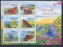 Delcampe - GB - Alderney Block21 (kompl.Ausg.) Postfrisch 2008 Schmetterlinge (10716144 - Alderney
