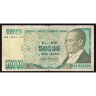 TURQUIE - PICK 204 - 50 000 LIRA - L 1970 (1995) - TB - Turchia