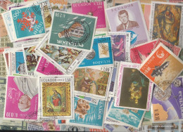 Ecuador Stamps-100 Various Stamps - Vrac - Monnaies