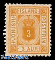 Iceland 1876 3A, On Service, Perf. 12.75, Stamp Out Of Set, Unused (hinged) - Autres & Non Classés