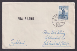 DENMARK 1959, Cover From Copenhagen With FRA ISLAND Poststamp (From Island) - Cartas & Documentos