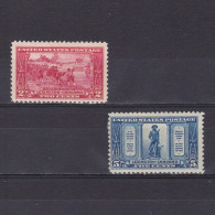 USA 1925, Sc# 618-619, Battle Of Lexington-Concord, Part Set, MH - Ongebruikt