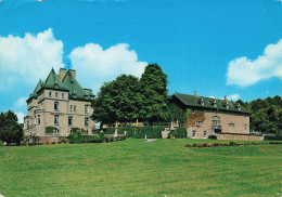 BELGIQUE - Ciney - Château St Roch - Parc - Parterre De Fleurs - Toiture - Cheminée - Paysage - Carte Postale - Ciney