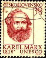 Tchekoslovaquie Poste Obl Yv:1627 Mi:1777 Karl Marx (Beau Cachet Rond) - Karl Marx