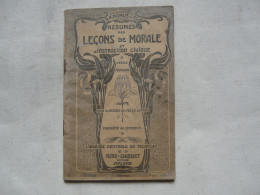 RESUMES DES LECONS DE MORALE ET D'INSTRUCTION CIVIQUE - Partitions Musicales Anciennes