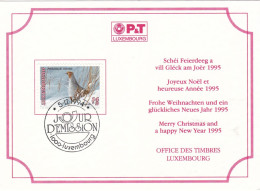 LUXEMBOURG 1994 CHRISTMAS CARD With PARTRIDGE. - Perdiz Pardilla & Colín