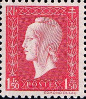 France Poste N* Yv: 691 Mi:718 Marianne De Londres Dulac (avec Charnière) - 1944-45 Marianne De Dulac