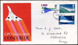 Great-Britain - FDC - Concorde - 1952-1971 Pre-Decimal Issues