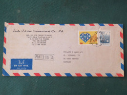 China Taiwan  1969 Cover To Denmark - Flag - Covers & Documents